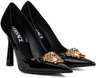 Versace Black Medusa Heels