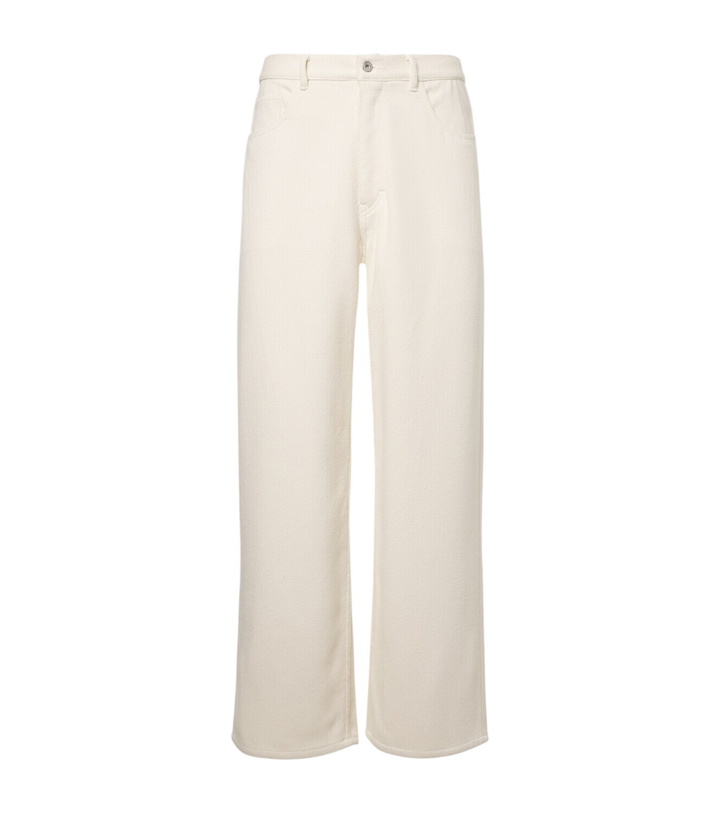 Photo: Auralee Silk denim wide-leg pants