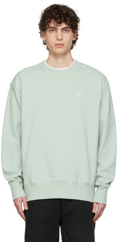 Photo: Nike Green NSW Classic Fleece Sweatshirt