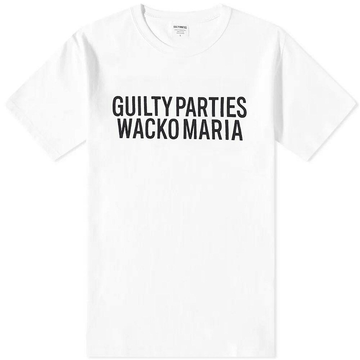 Photo: Wacko Maria Men's Guilty Parties Washed Heavyweight T-Shirt in White
