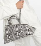 The Attico - 24H Medium snake-effect leather tote bag