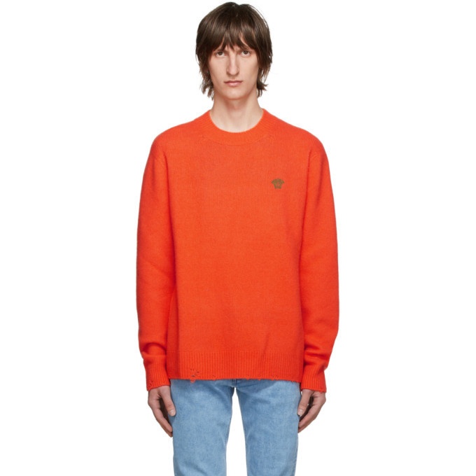 Photo: Versace Orange Cashmere and Silk Sweater