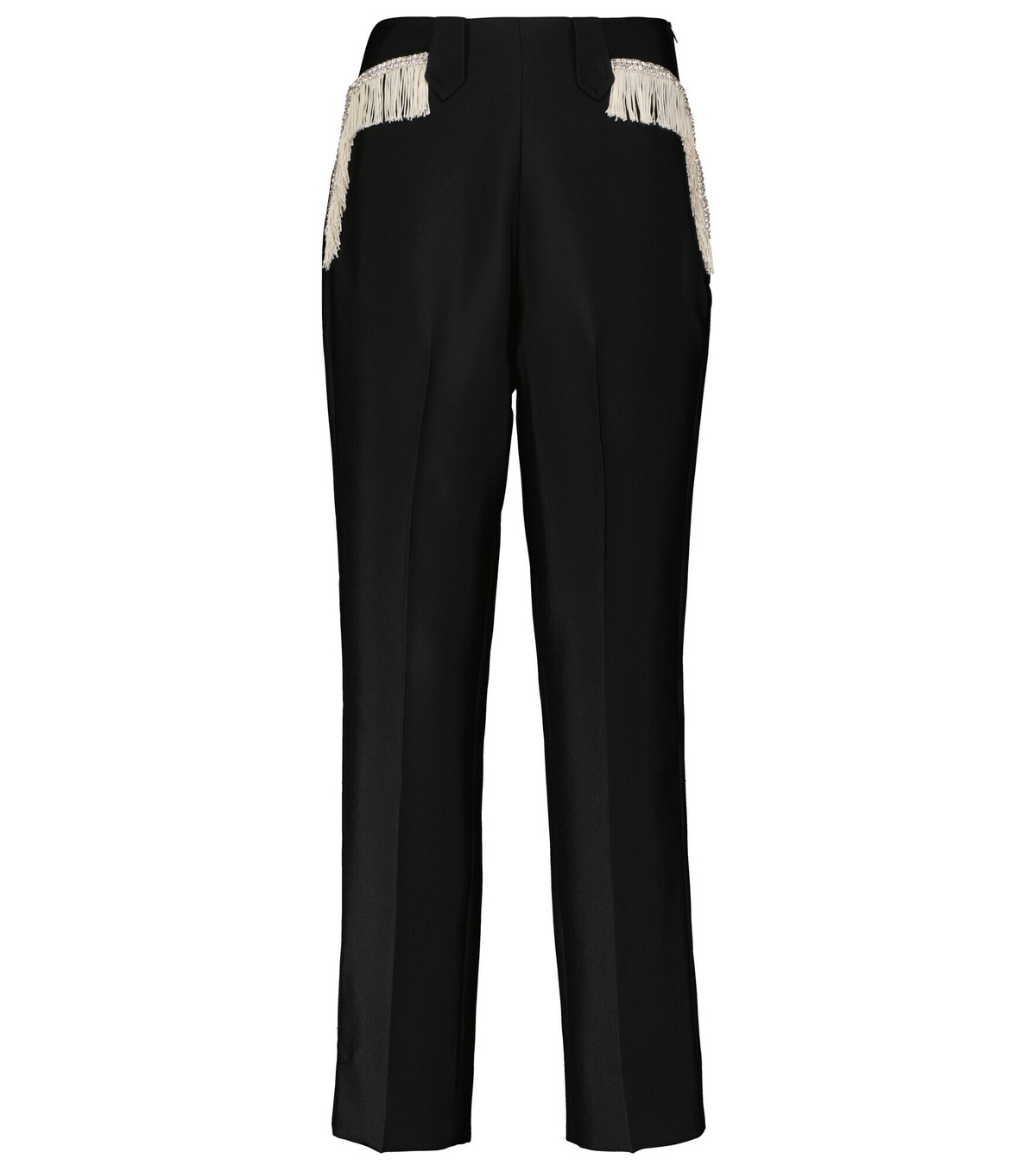 Rodarte - Fringe-trimmed wide-leg pants