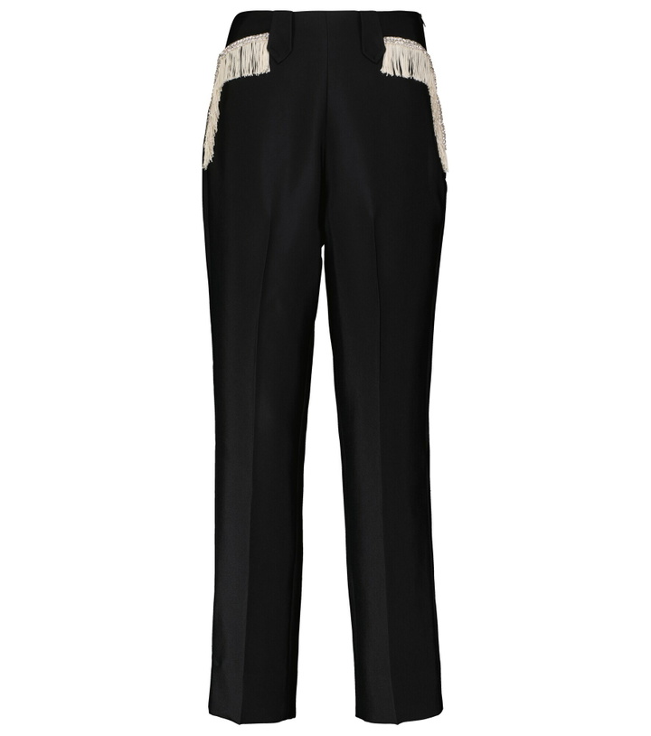 Photo: Rodarte - Fringe-trimmed wide-leg pants