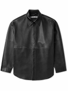 Acne Studios - Laraw Oversized Leather Shirt Jacket - Black