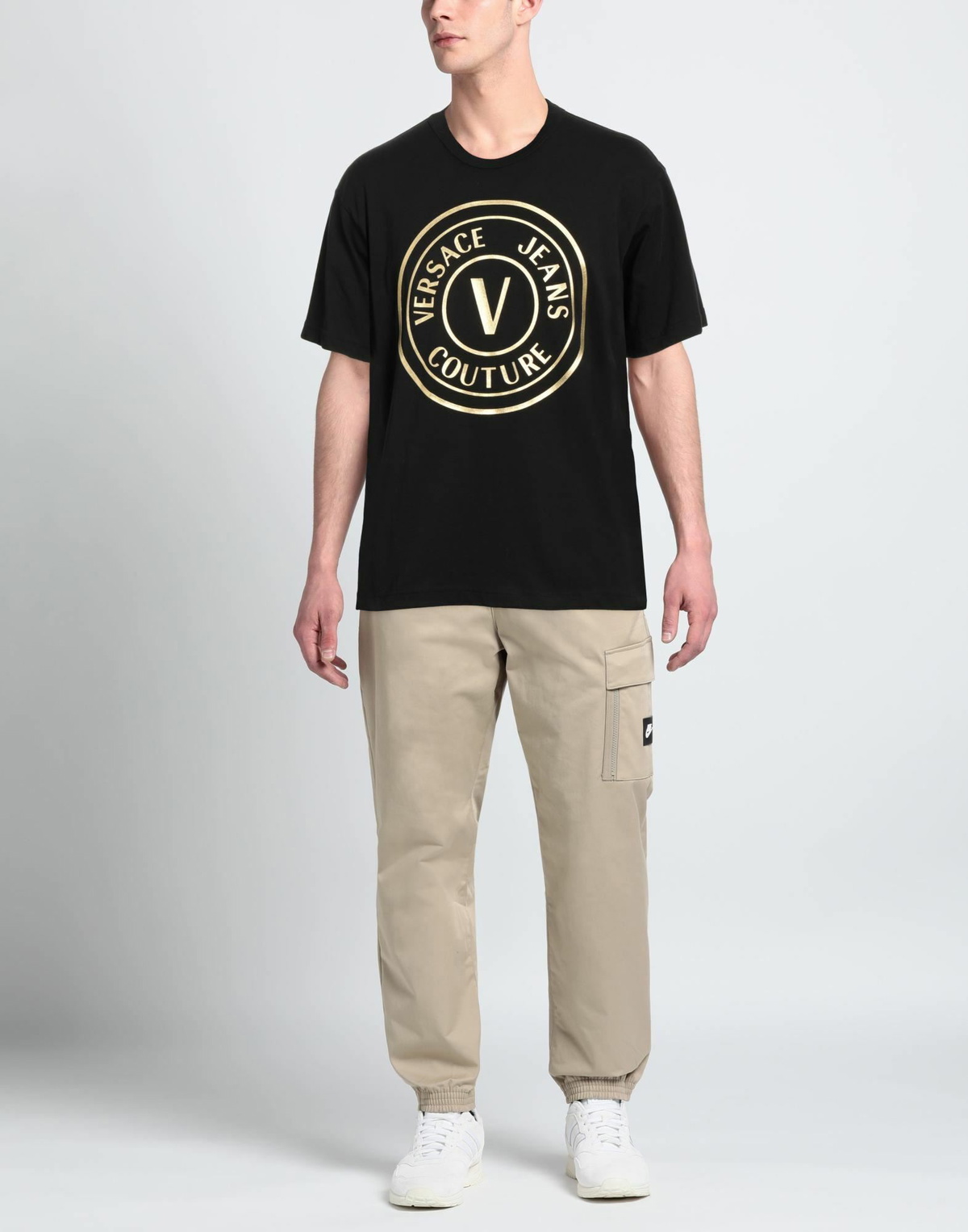 Versace Jeans Couture Mens T-shirt in Black