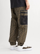 Fendi - Convertible Tapered Logo-Jacquard Drawstring Cargo Trousers - Brown