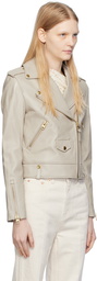 MACKAGE Beige Baya Leather Jacket