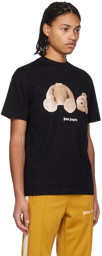 Palm Angels Black PA Bear T-Shirt