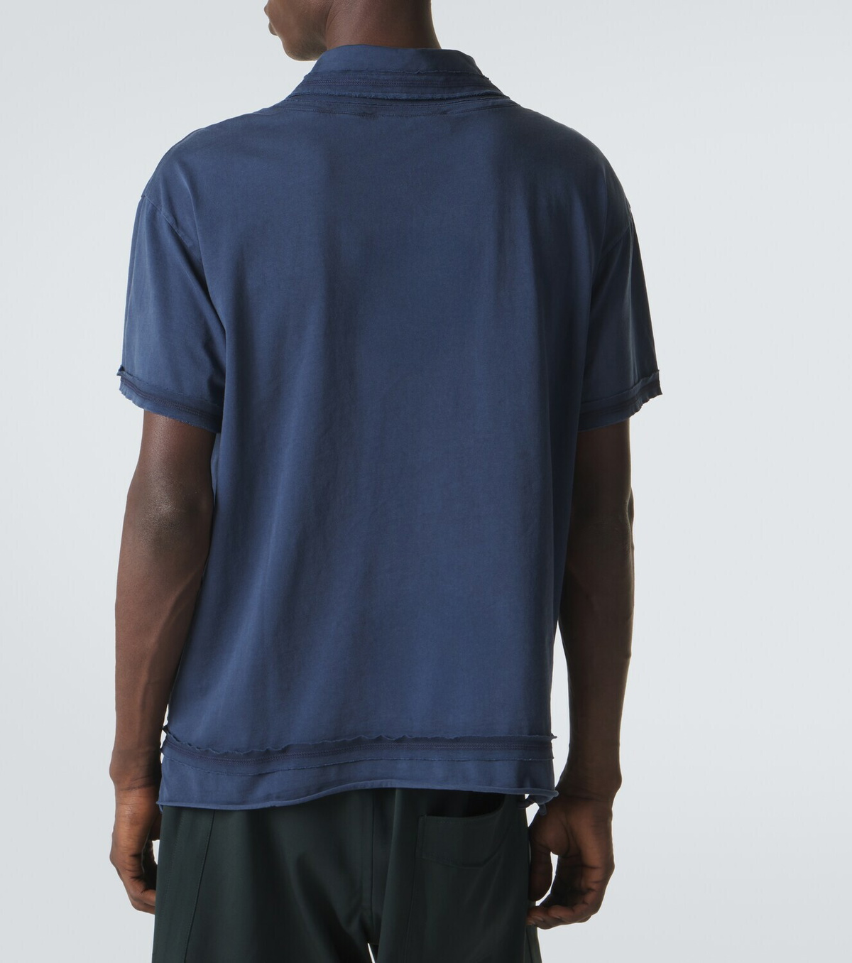 Kiko Kostadinov Otak layered cotton polo shirt