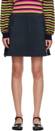 Sandy Liang Navy Polar Miniskirt