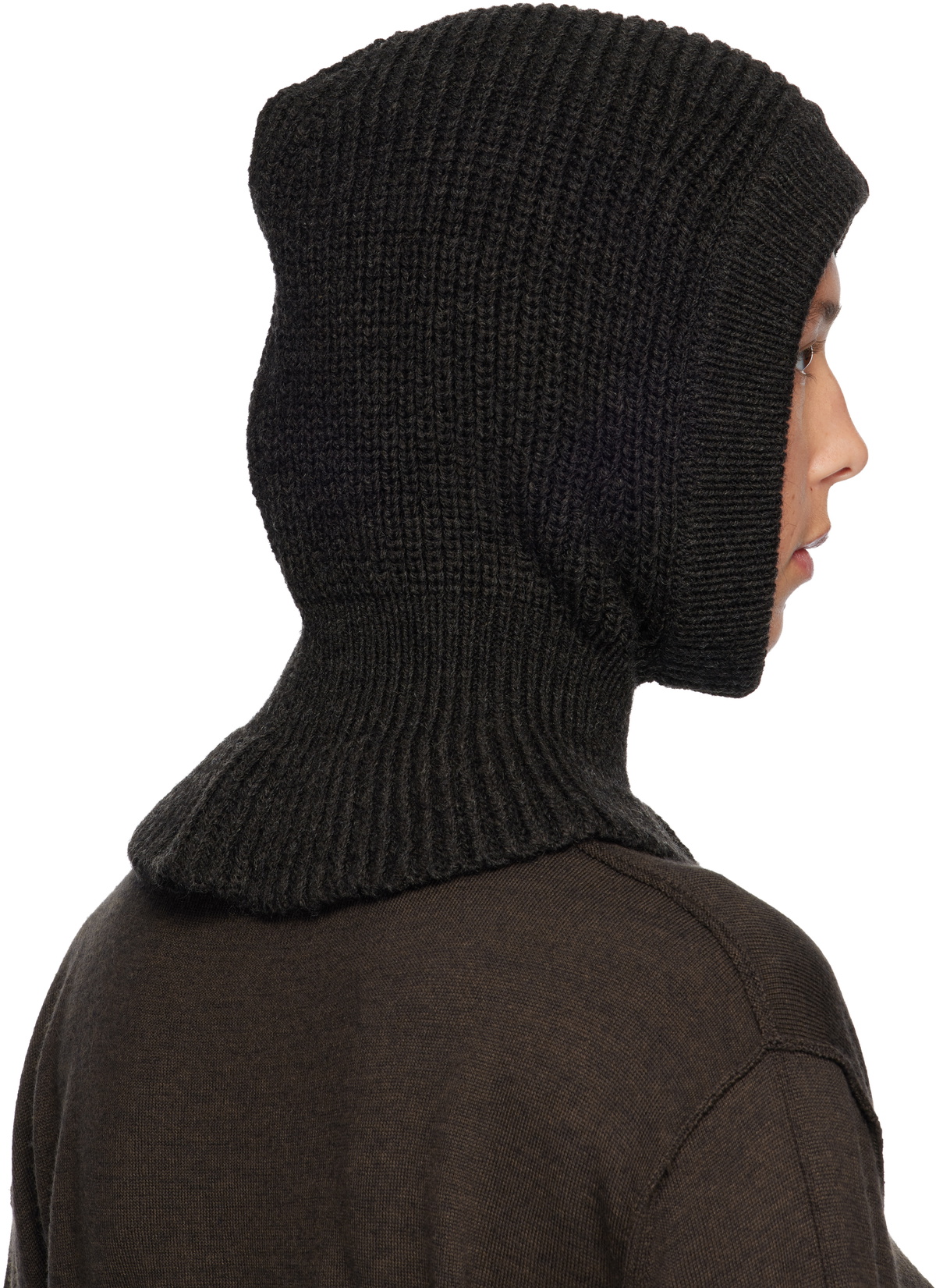 LEMAIRE Brown Hood Beanie