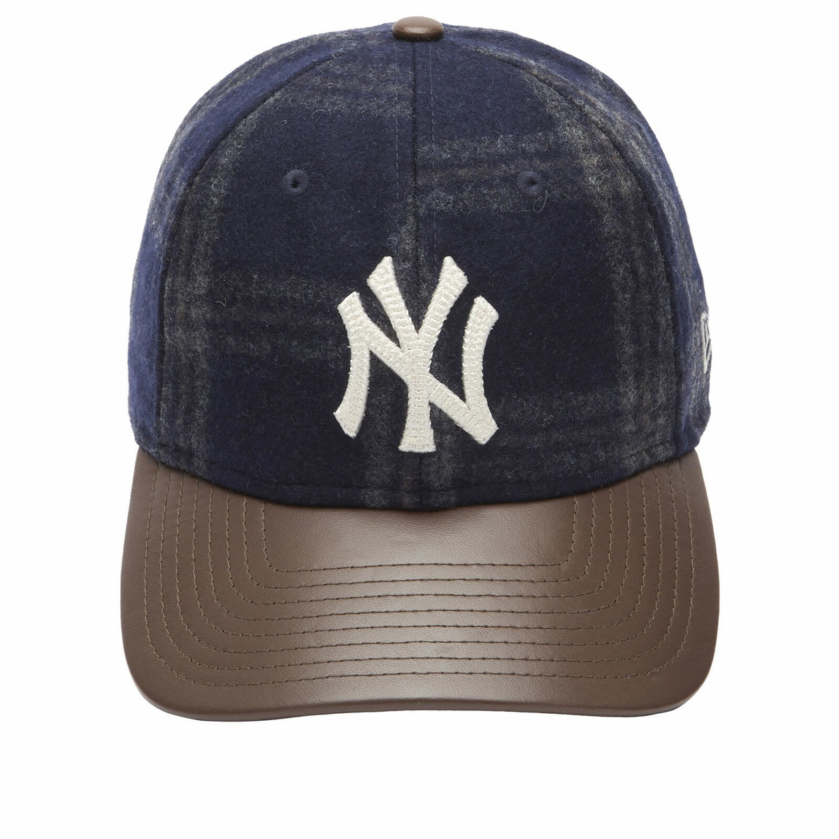 New Era New York Yankees Loden Leather 9Twenty Cap in Navy 