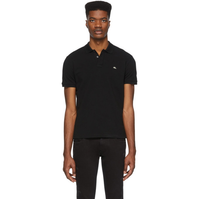 Photo: Etro Black Logo Polo