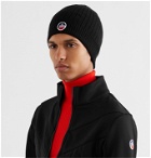 Fusalp - Softy III Logo-Appliquéd Ribbed Merino Wool and Cashmere-Blend Ski Beanie - Black