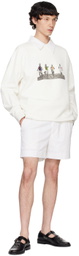Bode White Finish Line Sweatshirt