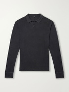 James Perse - Cotton-Twill Polo Shirt - Blue