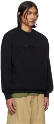 VTMNTS Black Embroidered Sweatshirt