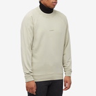 C.P. Company Men's Garment Dyed Centre Logo Crew Sweat in Pelican