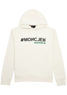 Moncler Grenoble Logo Hooded Cotton Sweatshirt White