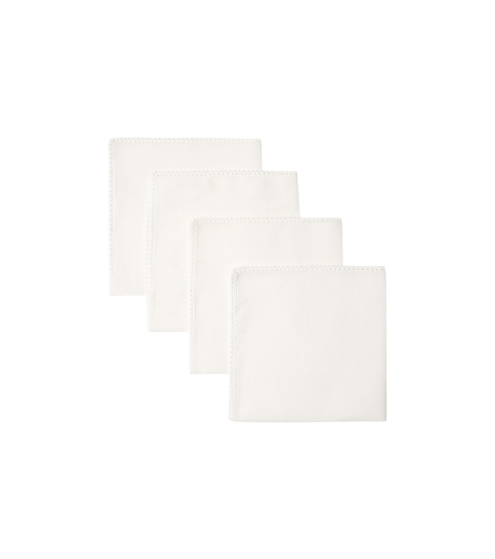 Photo: Once Milano Set of 4 lace-trimmed linen napkins