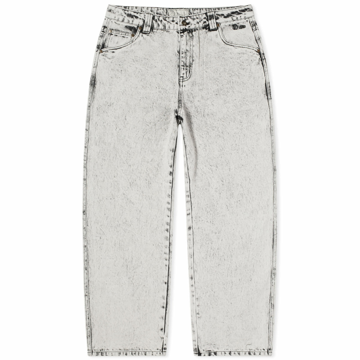 Dime Men's Classic Baggy Denim Pants in Smoke White Dime