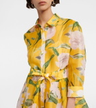 Carolina Herrera Floral silk chiffon gown