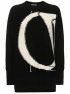 OFF-WHITE - Ow Maxi Logo Wool Crewneck Sweater