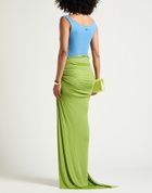 Atlein Womens Maxi skirt Lime in Green