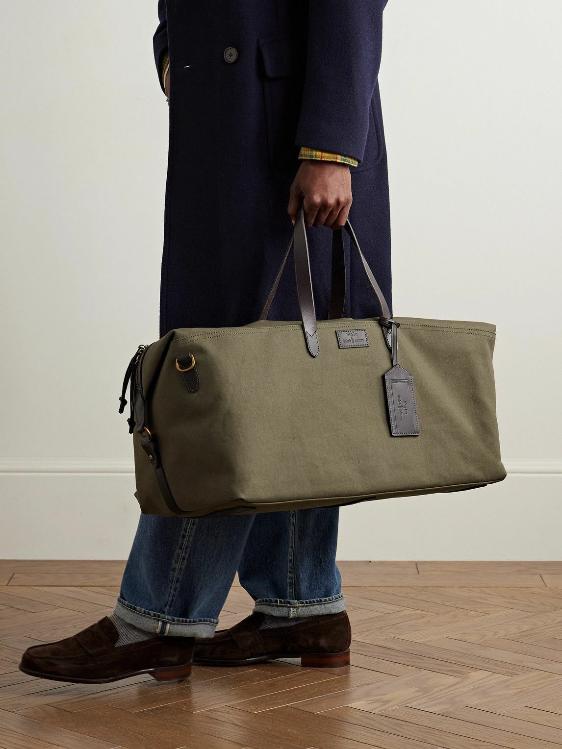 Polo Ralph Lauren - Leather-Trimmed Canvas Duffle Bag
