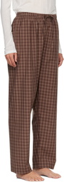 Tekla Brown Fine Twill Pyjama Pants