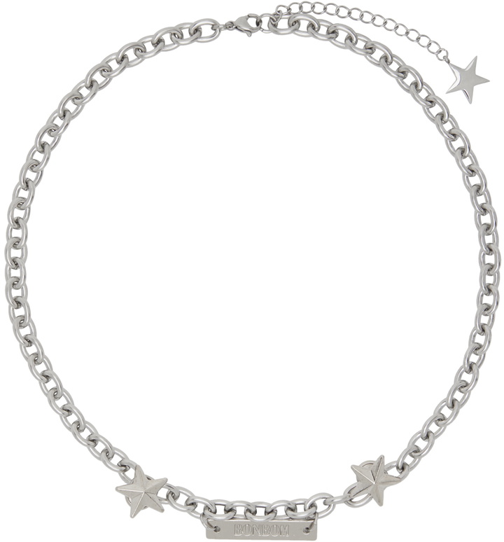 Photo: BONBOM Silver Cable Chain Necklace