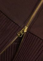 Varley Barker High-neck Stretch-jersey Sweatshirt Brown