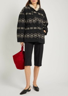 Isabel Marant étoile Qayla Jacquard Cotton-blend Coat Black