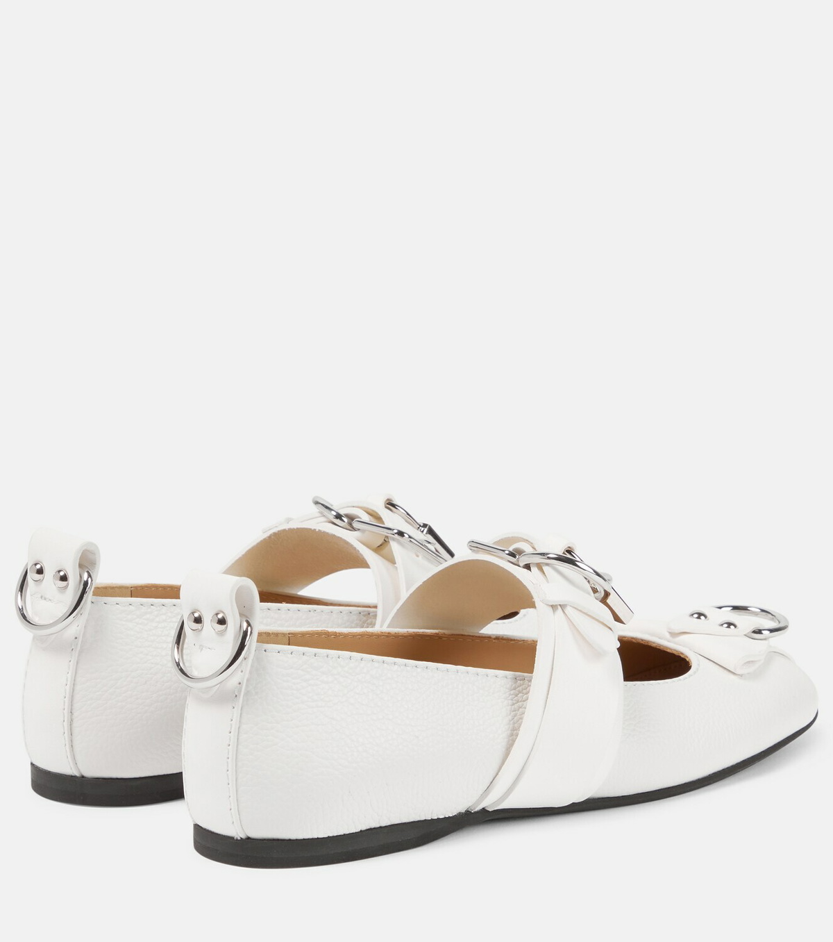 JW Anderson Lock leather ballet flats JW Anderson
