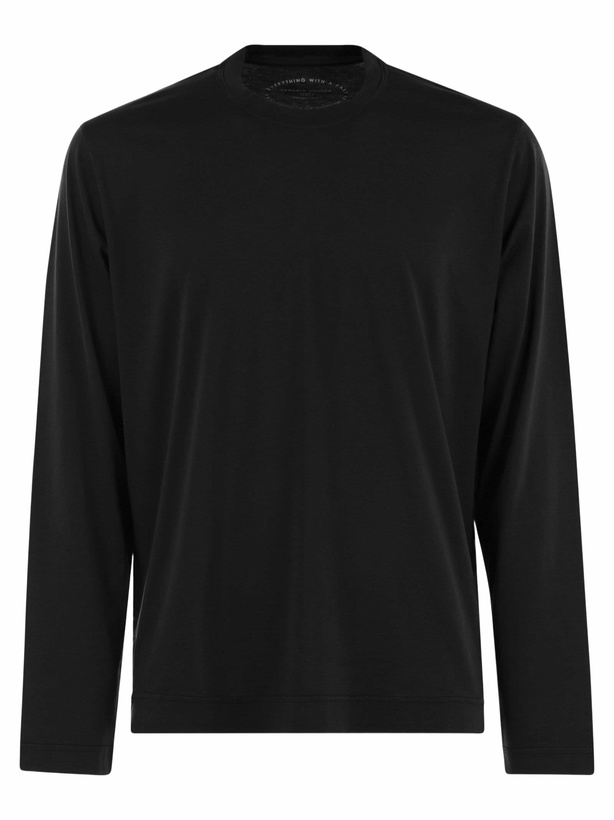 Photo: Fedeli Extreme Long-sleeved Giza Cotton T-shirt
