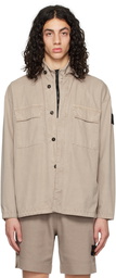 Stone Island Taupe Old Treatment Shirt