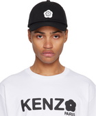 Kenzo Black Kenzo Paris Logo Patch Cap