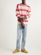 Isabel Marant - Drussellh Striped Mohair-Blend Sweater - Pink