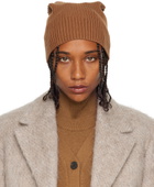 Studio Nicholson Tan Ribbed Beanie