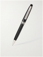 Montblanc - Meisterstück Resin and Platinum-Plated Ballpoint Pen and Leather Cardholder