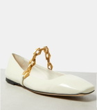Jimmy Choo Diamond Tilda patent leather ballet flats