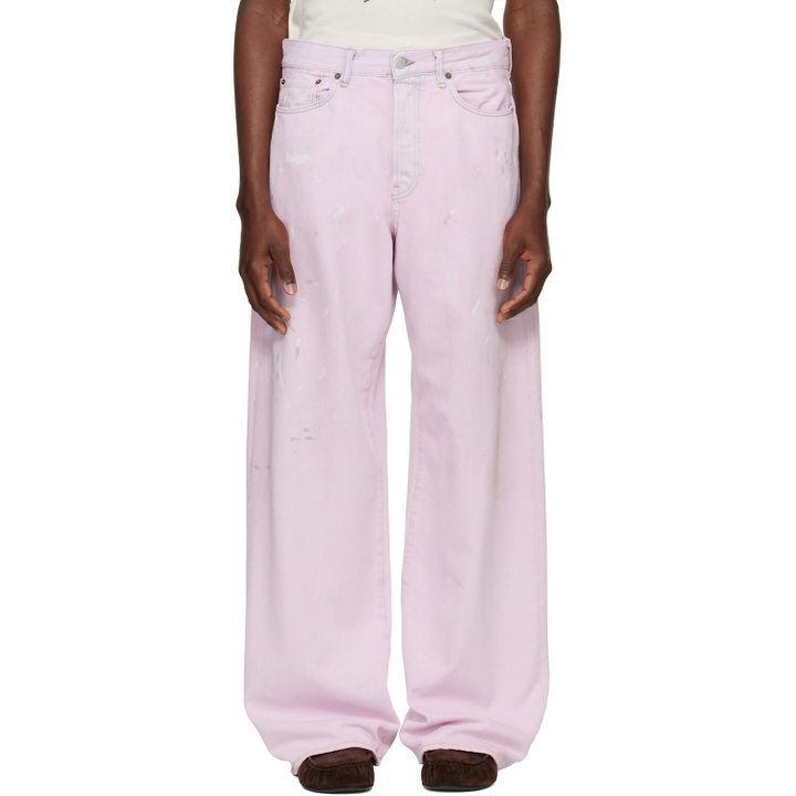 Photo: Acne Studios Pink Loose Fit 1981 Jeans