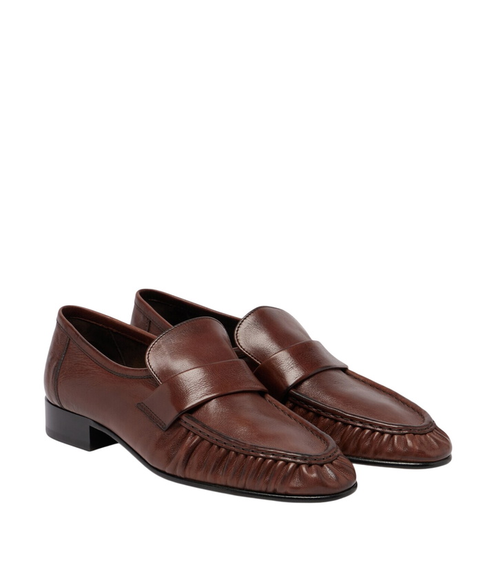 Photo: The Row Soft ruched leather loafers