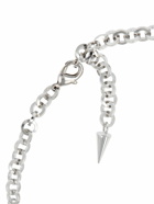 ALESSANDRA RICH - Chain Necklace W/ Spikes & Crystals