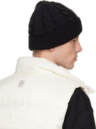 AAPE by A Bathing Ape Black Logo Beanie