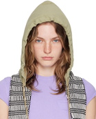 Meryll Rogge Green Hood Scarf Beanie