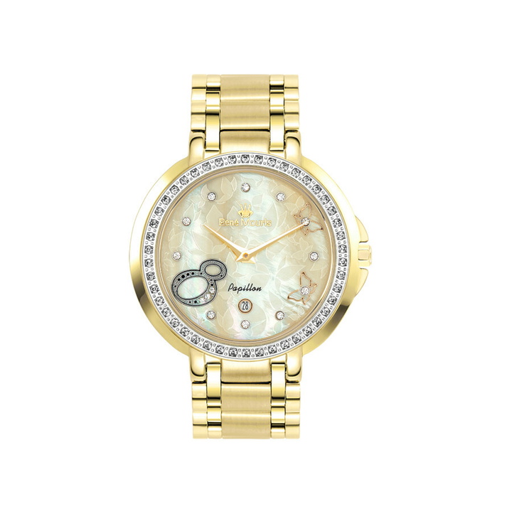 Photo: Rene Mouris Papillon Mother of Pearl Dial Ladies Watch 50111RM6