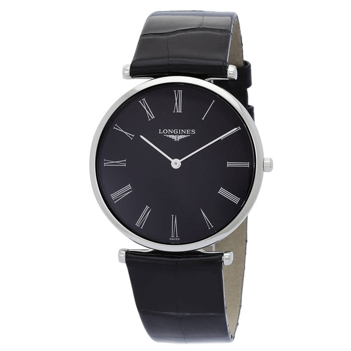 Photo: Longines La Grande Classique Quartz Black Dial Watch L4.755.4.51.2