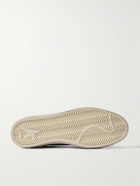Golden Goose - Ball Star Distressed Suede-Trimmed Leather Sneakers - Gray